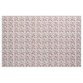 Niedlich Red Ladybugs Polka Dots Wirbel Muster Stoff (Yard (91,4 cm))