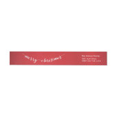 Niedlich Red Merry Christmas Wraparound Address La (Person)