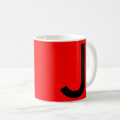 Niedlich Red Monogram Travel Kaffeetasse (VorderseiteRechts)