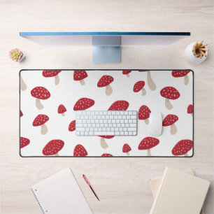 Niedlich Red Mushroom Desk Mat Schreibtischunterlage
