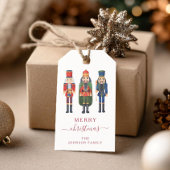 Niedlich Red Nutcracker Weihnachten Geschenkanhänger