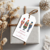 Niedlich Red Nutcracker Weihnachten Geschenkanhänger