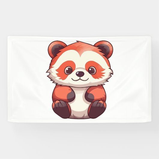 Niedlich Red Panda Banner (Horizontal)