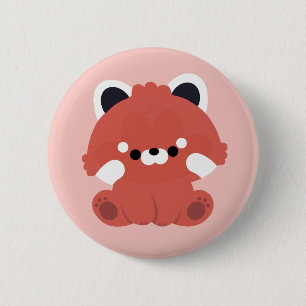 Niedlich Red Panda Button
