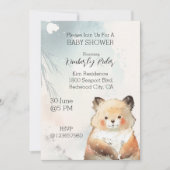 Niedlich Red Panda Einladung (Vorderseite)