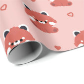 Niedlich Red Panda Geschenkpapier (Rolleneckpunkt)