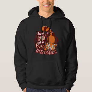 Niedlich Red Panda Just A Girl, die Red Pandas Lie Hoodie