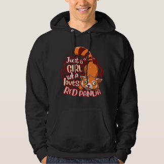 Niedlich Red Panda Just A Girl, die Red Pandas Lie Hoodie