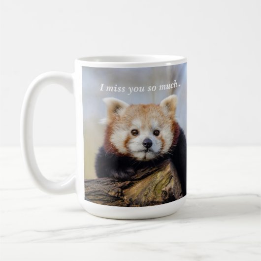 Niedlich Red Panda Miss Sie so viel Kaffeetasse (Links)
