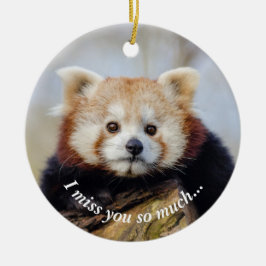 Niedlich Red Panda Miss Sie so viel Keramik Ornament