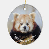 Niedlich Red Panda Miss Sie so viel Keramik Ornament (Links)