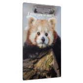 Niedlich Red Panda Miss Sie so viel Klemmbrett (Rechts)