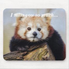 Niedlich Red Panda Miss Sie so viel Mousepad