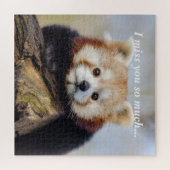 Niedlich Red Panda Miss Sie so viel Puzzle (Horizontal)