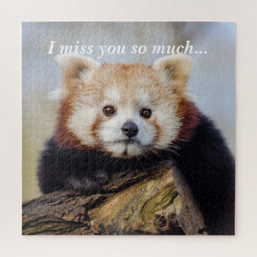 Niedlich Red Panda Miss Sie so viel Puzzle (Vertikal)