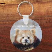 Niedlich Red Panda Miss Sie so viel Schlüsselanhänger (Vorderseite)