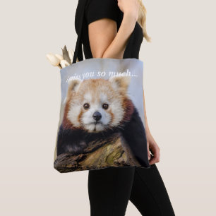 Niedlich Red Panda Miss Sie so viel Tasche