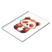 Niedlich Red Panda Notizblock (Linke Seite)