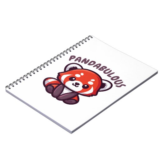 Niedlich Red Panda Notizblock (Linke Seite)