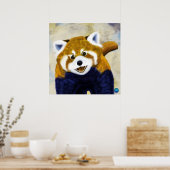 Niedlich Red Panda Portrait Poster (Küche)