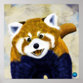 Niedlich Red Panda Portrait Poster (Vorne)