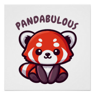 Niedlich Red Panda Poster