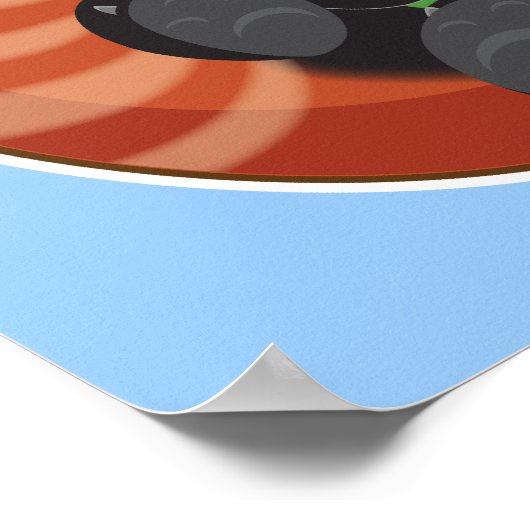 Niedlich Red Panda Poster (Ecke)