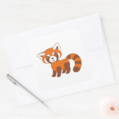 Niedlich Red Panda Quadratischer Aufkleber (Umschlag)