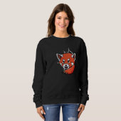 Niedlich Red Panda Red Panda Sweatshirt (Vorne ganz)