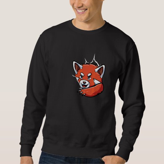 Niedlich Red Panda Red Panda Sweatshirt (Vorderseite)