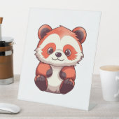 Niedlich Red Panda Sockelschild (In Situ)