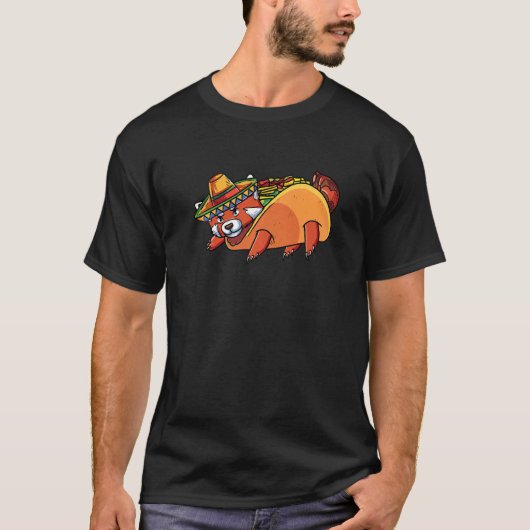 Niedlich Red Panda Taco Red Panda T-Shirt (Vorderseite)