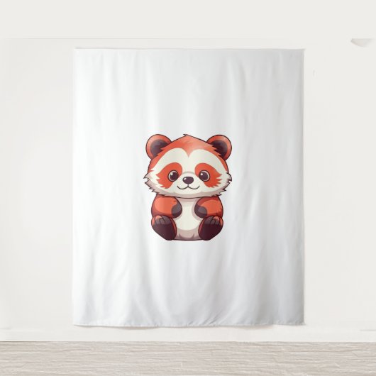 Niedlich Red Panda Wandteppich (Vorderseite)