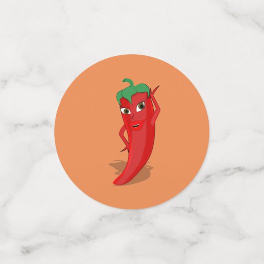 Niedlich Red Pepper Diva Konfetti (Klein Vorderseite)