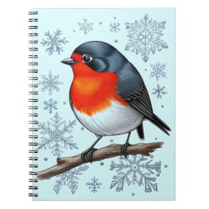Niedlich Red Robin Bird Notizblock