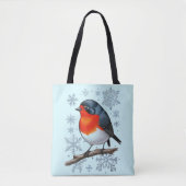 Niedlich Red Robin Bird Tasche (Vorderseite)