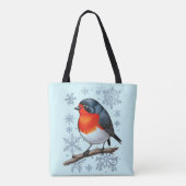 Niedlich Red Robin Bird Tasche (Rückseite)