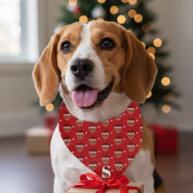 Niedlich Red Santa Sloth Christmas Dog Bandana
