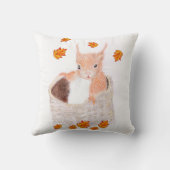 Niedlich Red Squrial Kissen (Rückseite)