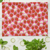 Niedlich Red Strawberries Zuhause Koch Geschirrtuch (Gefaltet)
