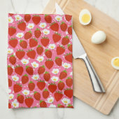 Niedlich Red Strawberries Zuhause Koch Geschirrtuch (Viertel Falte)