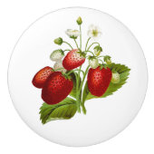 Niedlich Red Strawberry Keramikknauf (Vorderseite)