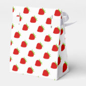 Niedlich Red Strawberry Muster Zelt Gefälligkeitsb Geschenkschachtel (Rückseite)
