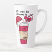 Niedlich Red Weihnachtsmannmütze Kaffee Candy Cane Milchtasse (Rechts)