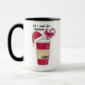 Niedlich Red Weihnachtsmannmütze Kaffee Candy Cane Tasse (Links)