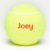 Niedlich Red Whale Name 4Joey Tennisbälle (Rückseite)