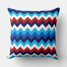 Niedlich Red White Blue Chevrons Big Throw Kissen