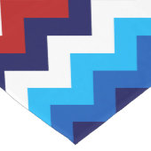 Niedlich Red White Blue Chevrons Große Tischläufer (Ecke)