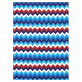 Niedlich Red White Blue Chevrons Medium Tablecloth Tischdecke (Vorderseite)