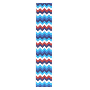 Niedlich Red White Blue Chevrons Mittlerer Tischlä Mittelgroßer Tischläufer